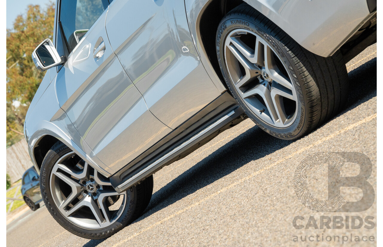 2/2019 Mercedes Benz GLS 350d AMG Pack 4MATIC (AWD) X166 MY18 4d Wagon Iridium Silver Metallic Turbo V6 3.0L