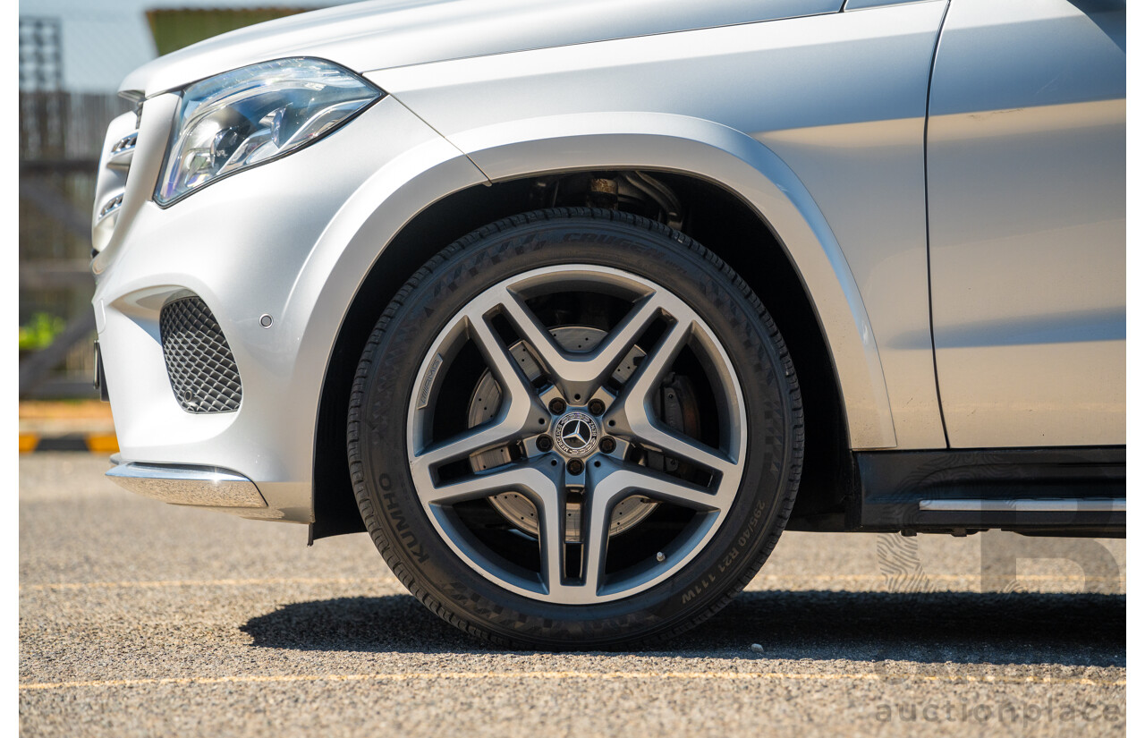 2/2019 Mercedes Benz GLS 350d AMG Pack 4MATIC (AWD) X166 MY18 4d Wagon Iridium Silver Metallic Turbo V6 3.0L