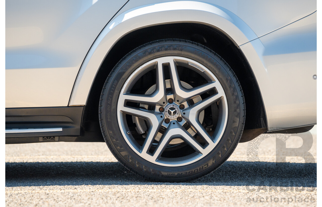 2/2019 Mercedes Benz GLS 350d AMG Pack 4MATIC (AWD) X166 MY18 4d Wagon Iridium Silver Metallic Turbo V6 3.0L
