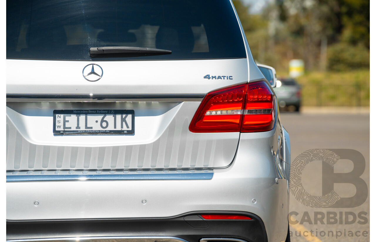 2/2019 Mercedes Benz GLS 350d AMG Pack 4MATIC (AWD) X166 MY18 4d Wagon Iridium Silver Metallic Turbo V6 3.0L