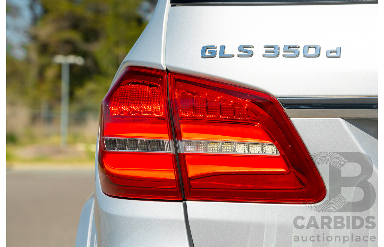 2/2019 Mercedes Benz GLS 350d AMG Pack 4MATIC (AWD) X166 MY18 4d Wagon Iridium Silver Metallic Turbo V6 3.0L