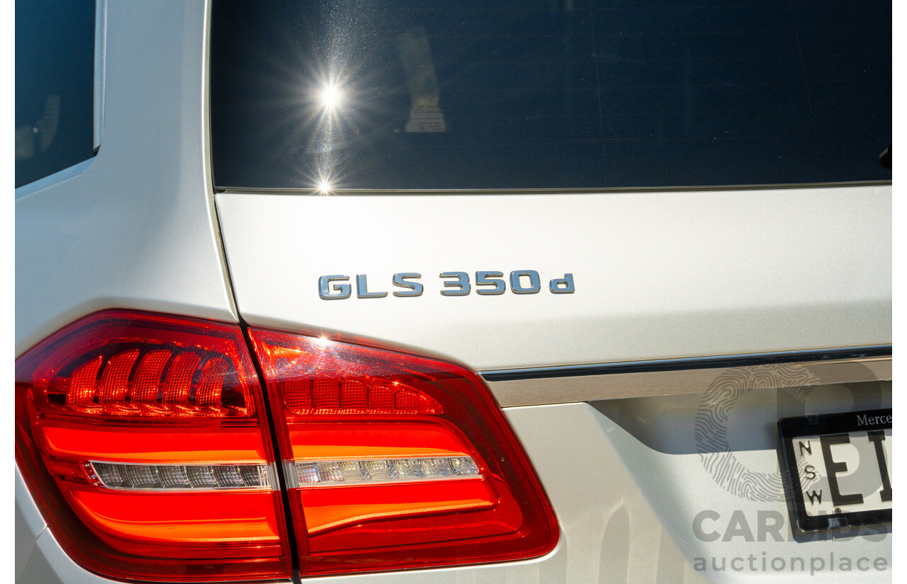 2/2019 Mercedes Benz GLS 350d AMG Pack 4MATIC (AWD) X166 MY18 4d Wagon Iridium Silver Metallic Turbo V6 3.0L
