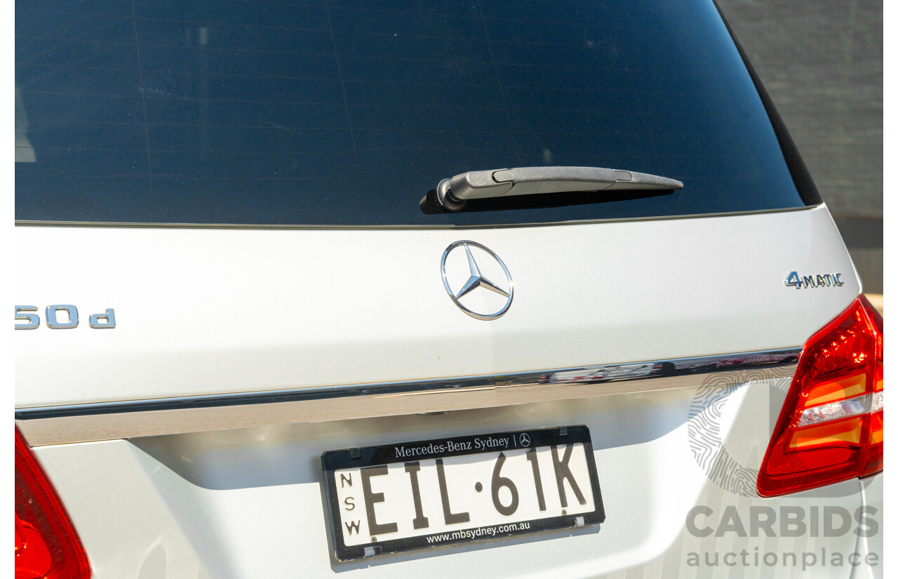 2/2019 Mercedes Benz GLS 350d AMG Pack 4MATIC (AWD) X166 MY18 4d Wagon Iridium Silver Metallic Turbo V6 3.0L