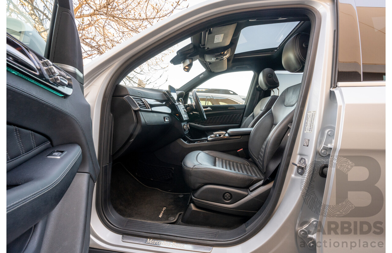 2/2019 Mercedes Benz GLS 350d AMG Pack 4MATIC (AWD) X166 MY18 4d Wagon Iridium Silver Metallic Turbo V6 3.0L