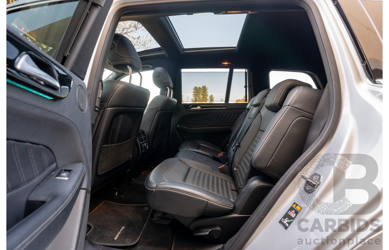 2/2019 Mercedes Benz GLS 350d AMG Pack 4MATIC (AWD) X166 MY18 4d Wagon Iridium Silver Metallic Turbo V6 3.0L