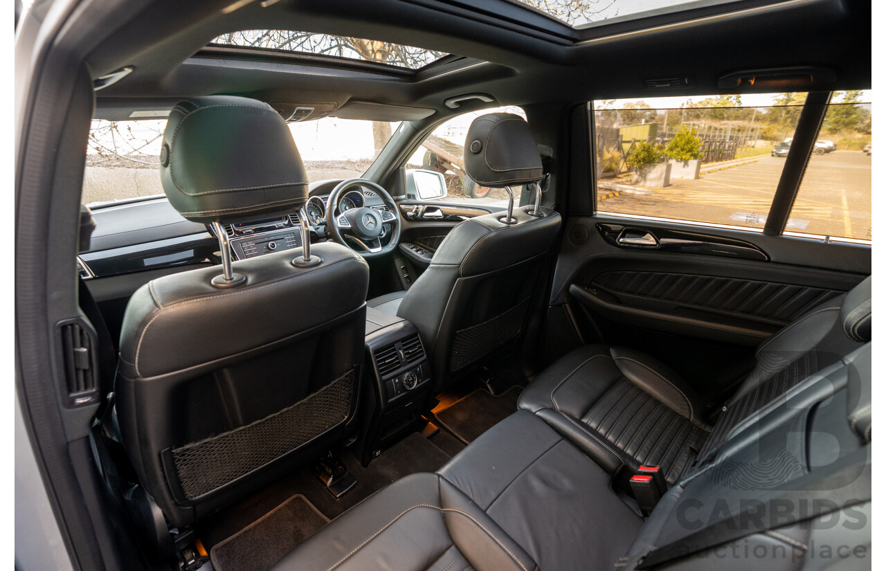 2/2019 Mercedes Benz GLS 350d AMG Pack 4MATIC (AWD) X166 MY18 4d Wagon Iridium Silver Metallic Turbo V6 3.0L