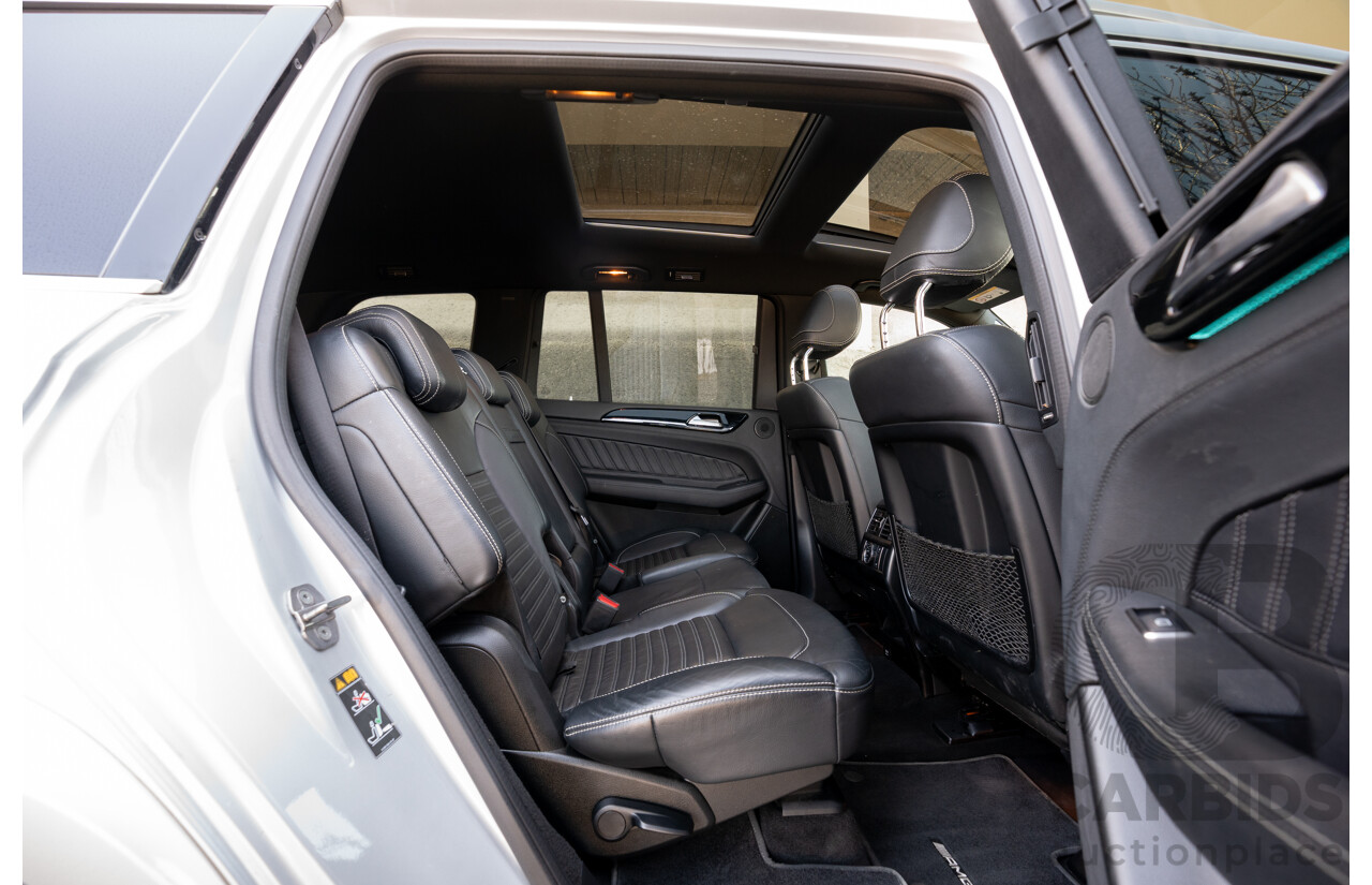 2/2019 Mercedes Benz GLS 350d AMG Pack 4MATIC (AWD) X166 MY18 4d Wagon Iridium Silver Metallic Turbo V6 3.0L