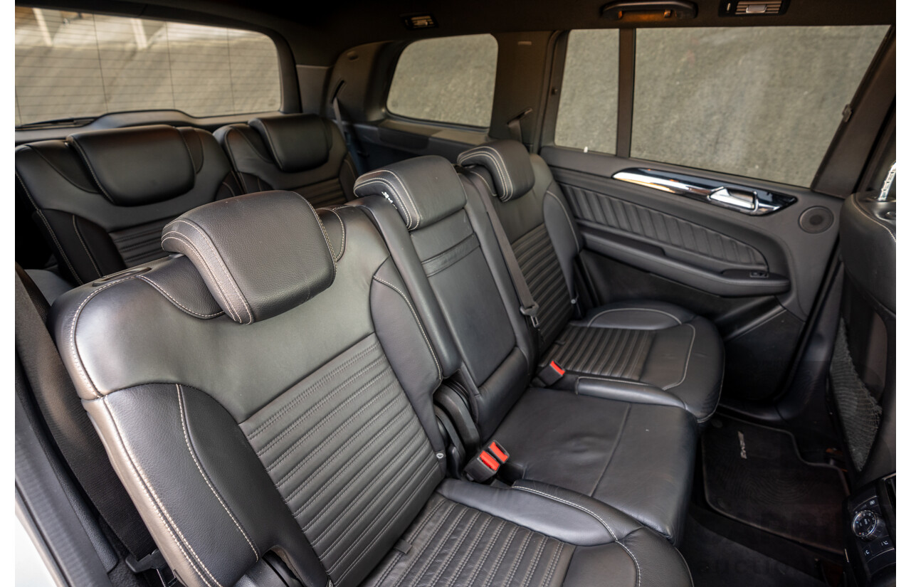 2/2019 Mercedes Benz GLS 350d AMG Pack 4MATIC (AWD) X166 MY18 4d Wagon Iridium Silver Metallic Turbo V6 3.0L