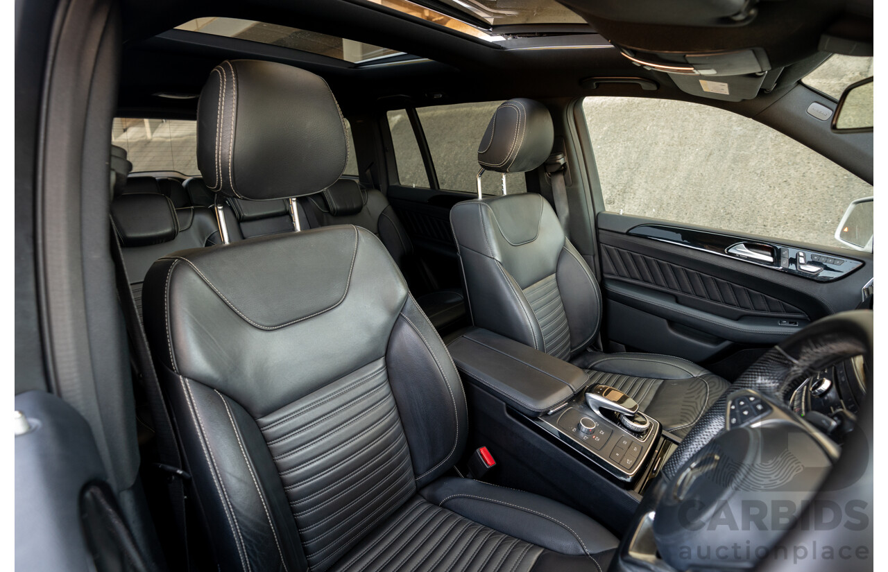 2/2019 Mercedes Benz GLS 350d AMG Pack 4MATIC (AWD) X166 MY18 4d Wagon Iridium Silver Metallic Turbo V6 3.0L