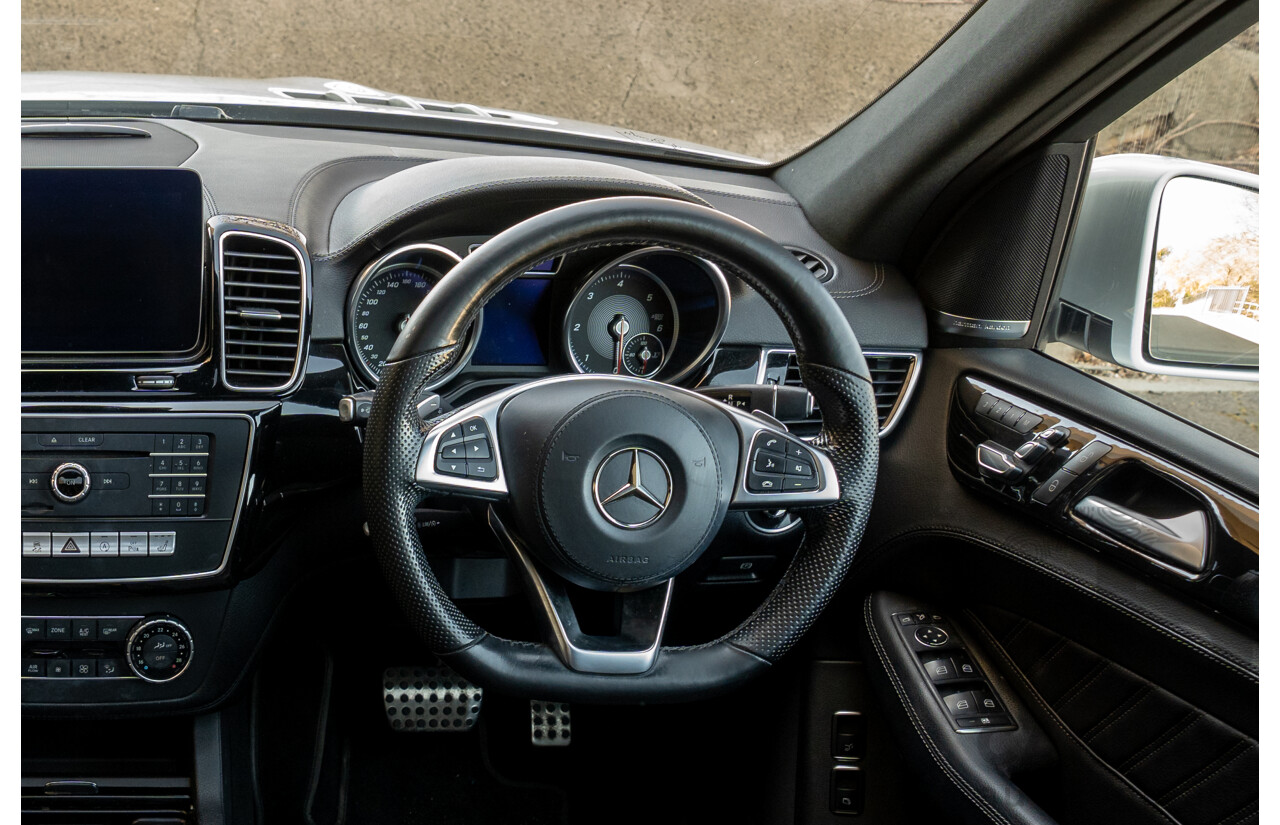 2/2019 Mercedes Benz GLS 350d AMG Pack 4MATIC (AWD) X166 MY18 4d Wagon Iridium Silver Metallic Turbo V6 3.0L
