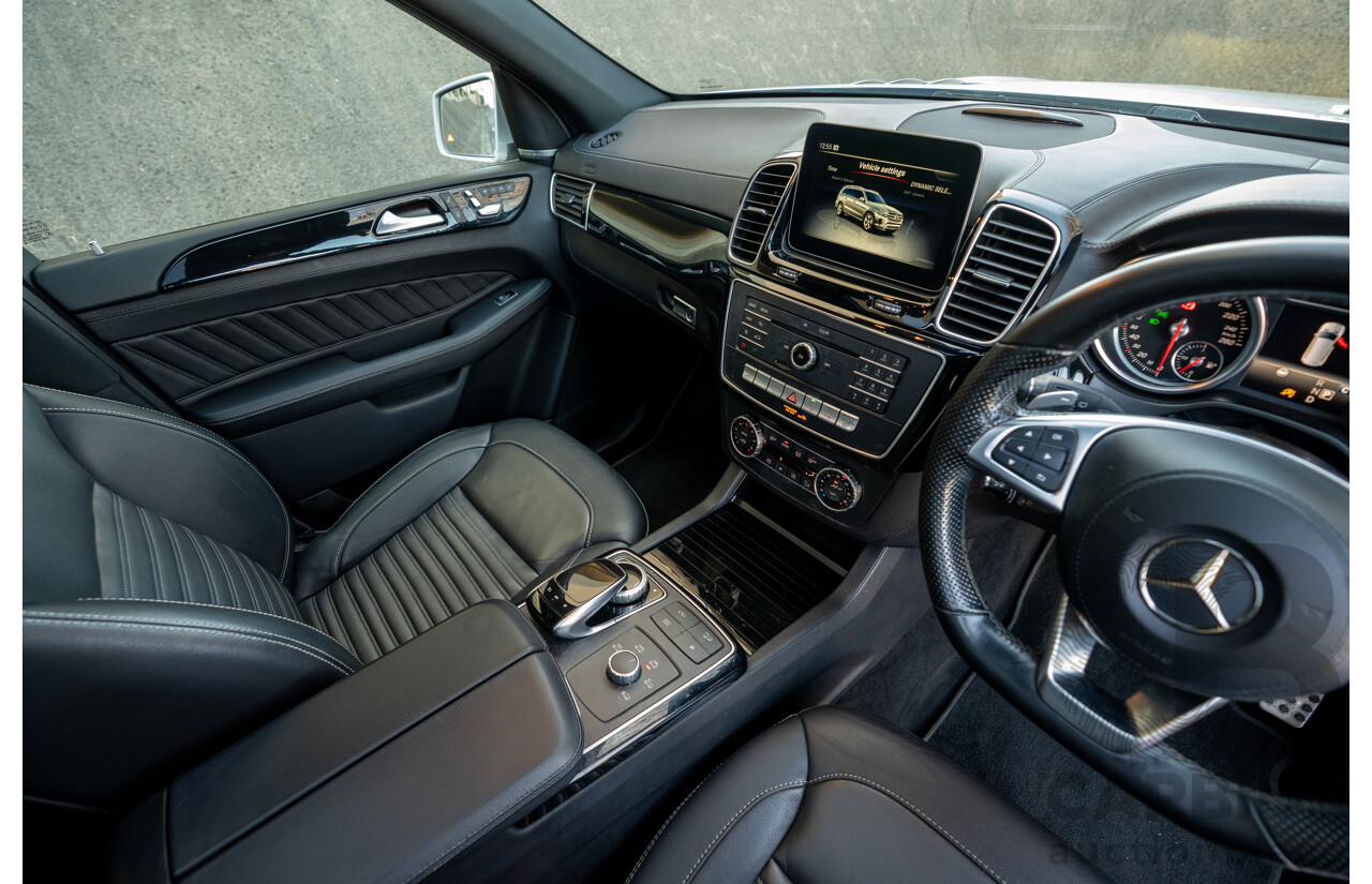 2/2019 Mercedes Benz GLS 350d AMG Pack 4MATIC (AWD) X166 MY18 4d Wagon Iridium Silver Metallic Turbo V6 3.0L