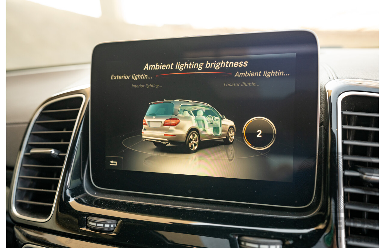 2/2019 Mercedes Benz GLS 350d AMG Pack 4MATIC (AWD) X166 MY18 4d Wagon Iridium Silver Metallic Turbo V6 3.0L