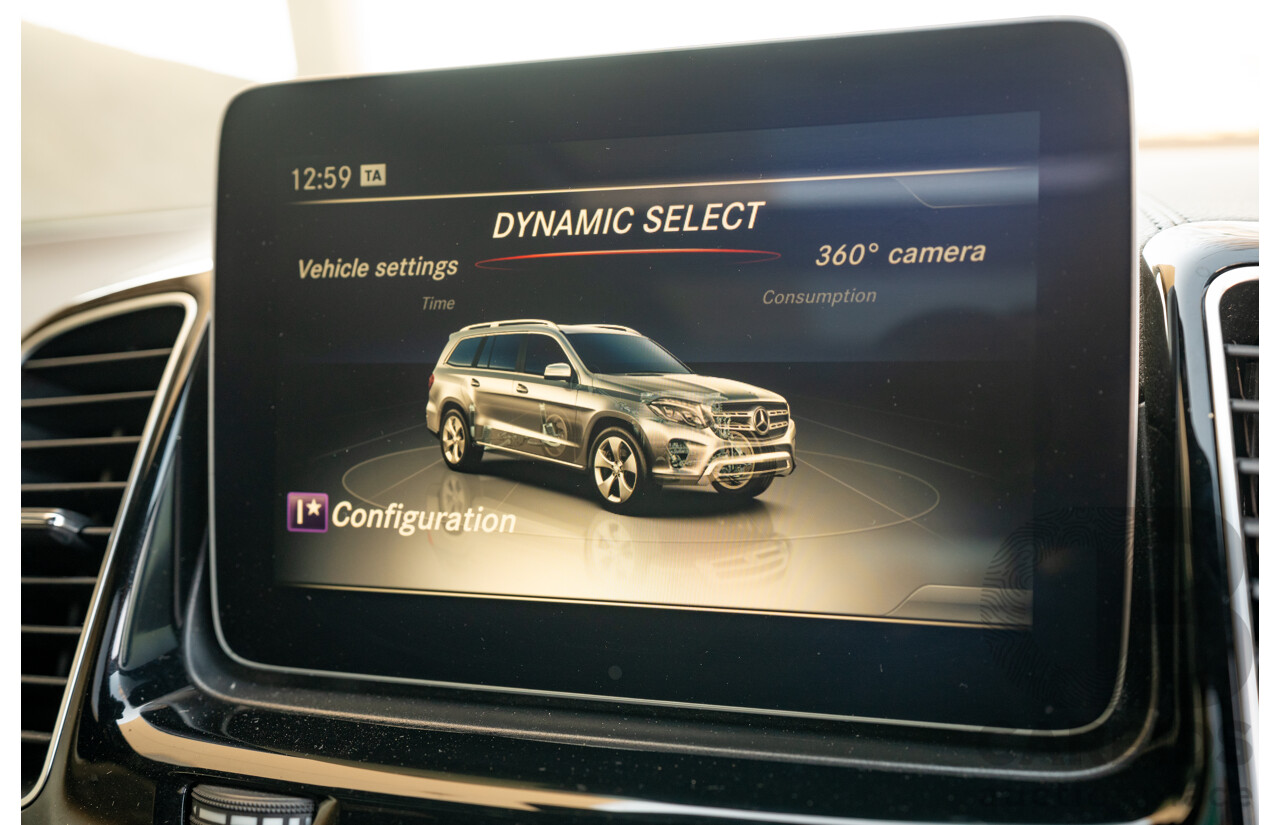 2/2019 Mercedes Benz GLS 350d AMG Pack 4MATIC (AWD) X166 MY18 4d Wagon Iridium Silver Metallic Turbo V6 3.0L