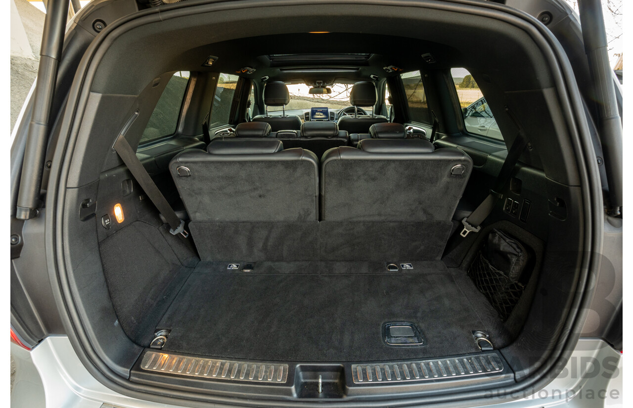 2/2019 Mercedes Benz GLS 350d AMG Pack 4MATIC (AWD) X166 MY18 4d Wagon Iridium Silver Metallic Turbo V6 3.0L