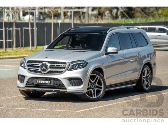 2/2019 Mercedes Benz GLS 350d AMG Pack 4MATIC (AWD) X166 MY18 4d Wagon Iridium Silver Metallic Turbo V6 3.0L