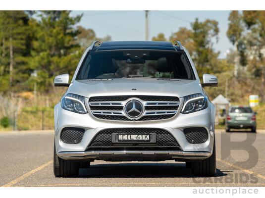 2/2019 Mercedes Benz GLS 350d AMG Pack 4MATIC (AWD) X166 MY18 4d Wagon Iridium Silver Metallic Turbo V6 3.0L