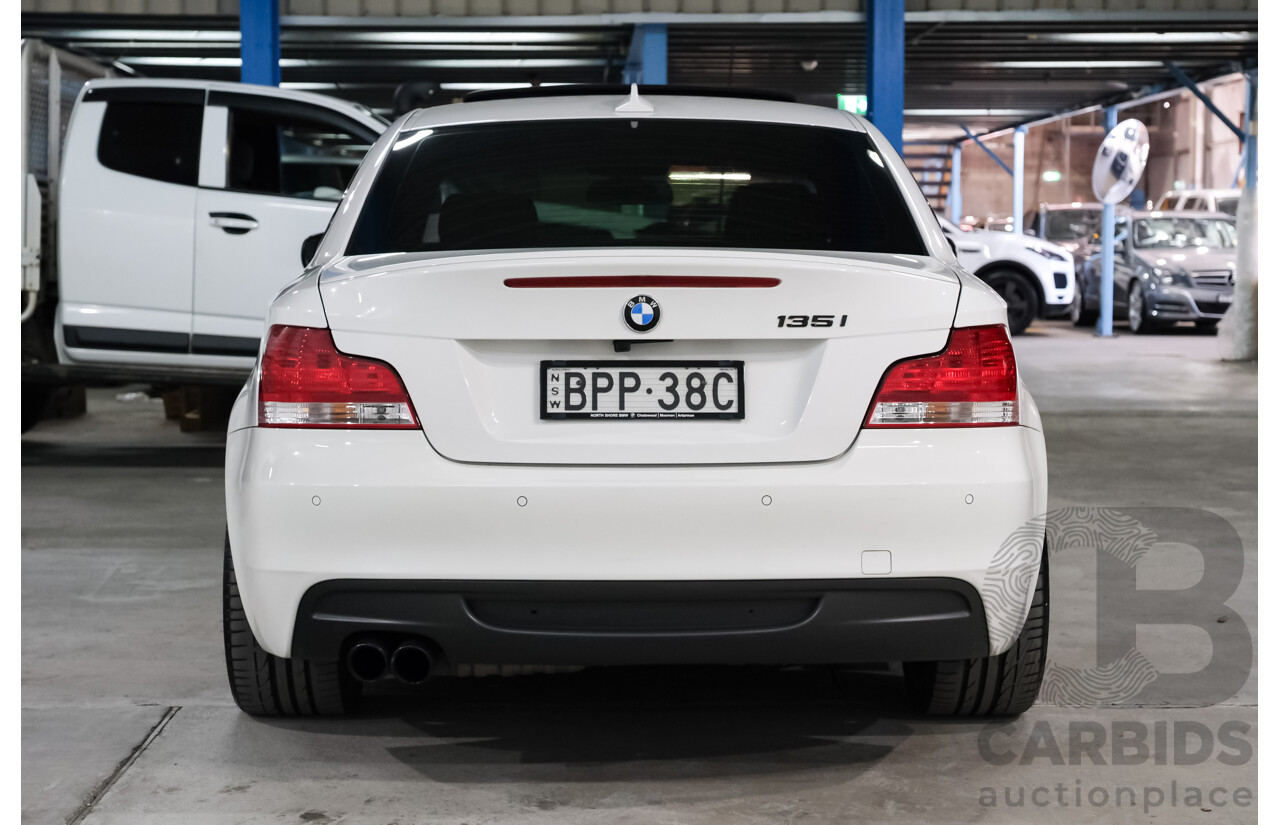 4/2010 BMW 135i Sport E82 MY11 2d Coupe Alpin White Turbo 3.0L
