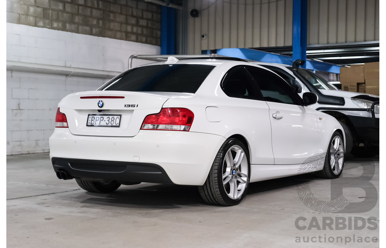 4/2010 BMW 135i Sport E82 MY11 2d Coupe Alpin White Turbo 3.0L