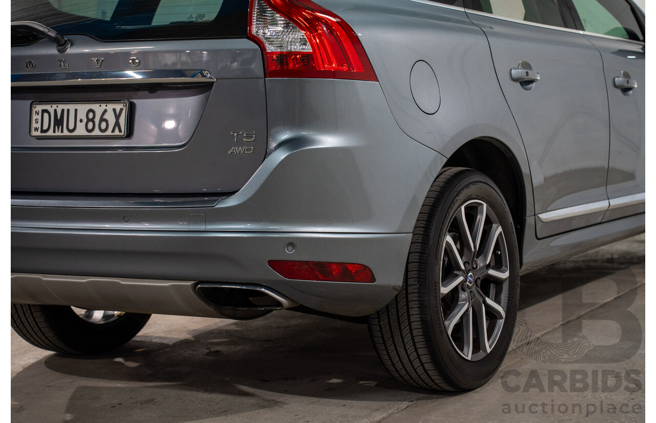 08/2016 Volvo Xc60 T5 Luxury (AWD) DZ MY17 4D Wagon Osmium Grey Turbo 2.0L