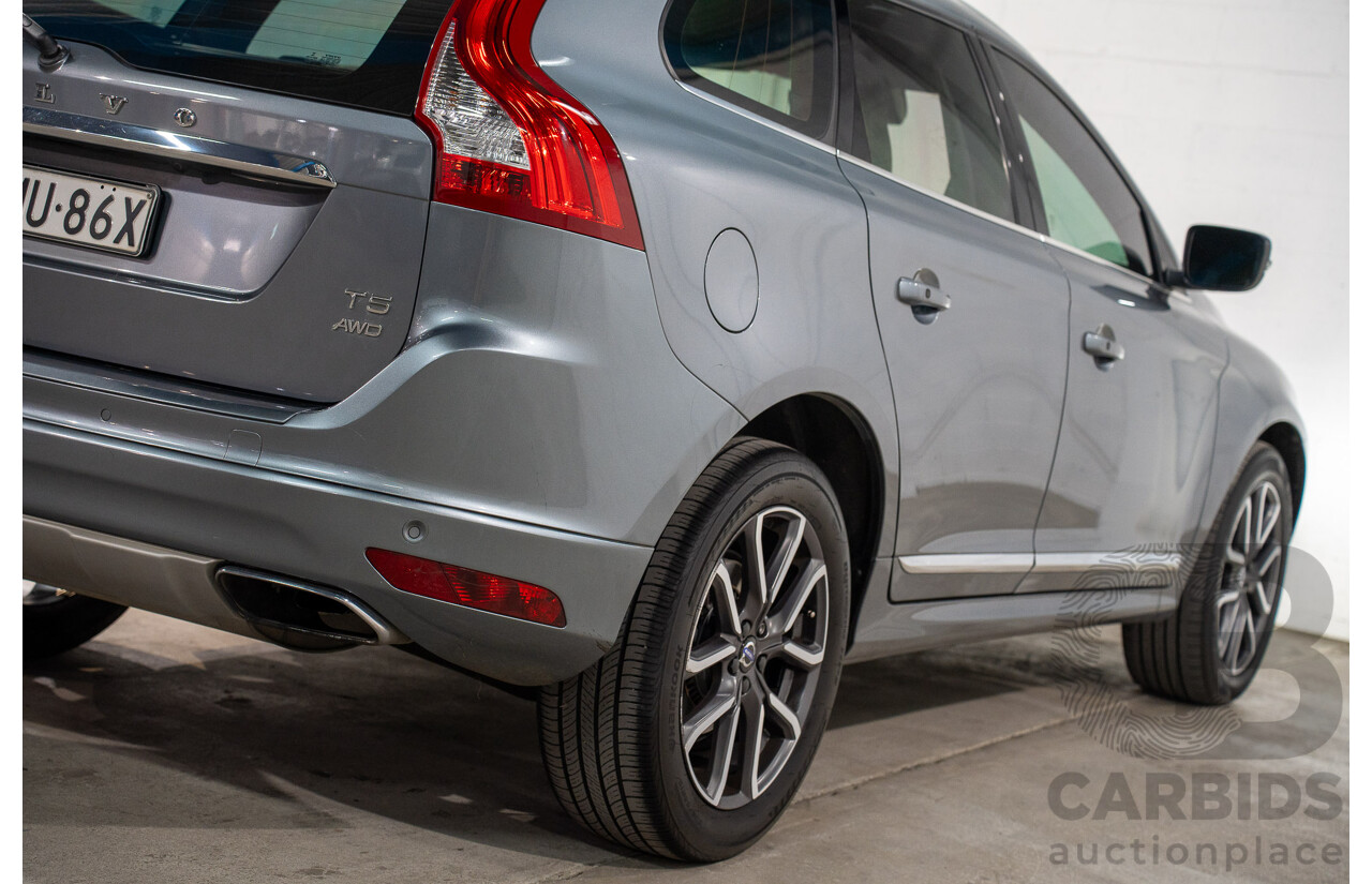 08/2016 Volvo Xc60 T5 Luxury (AWD) DZ MY17 4D Wagon Osmium Grey Turbo 2.0L