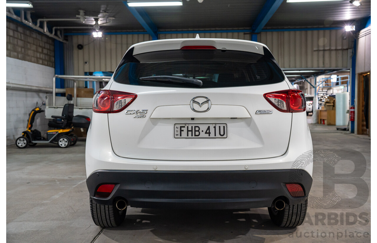10/2014 Mazda Cx-5 GRAND TOURER (AWD) MY13 Upgrade 4d Wagon White 2.2L