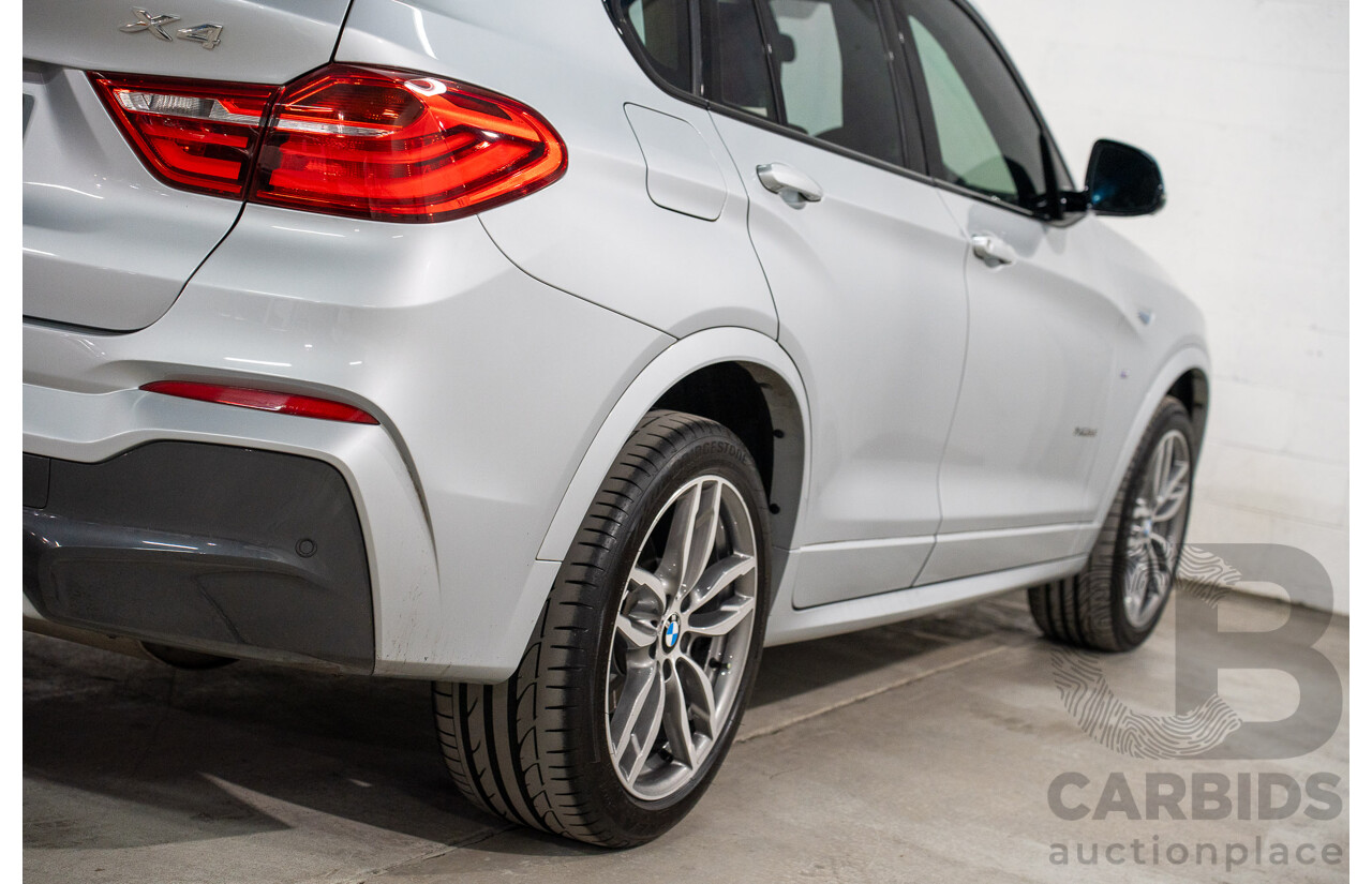 06/2016 Bmw X4 xDRIVE 20i AWD F26 MY16 5D Coupe Glacier Silver Metallic 2.0L