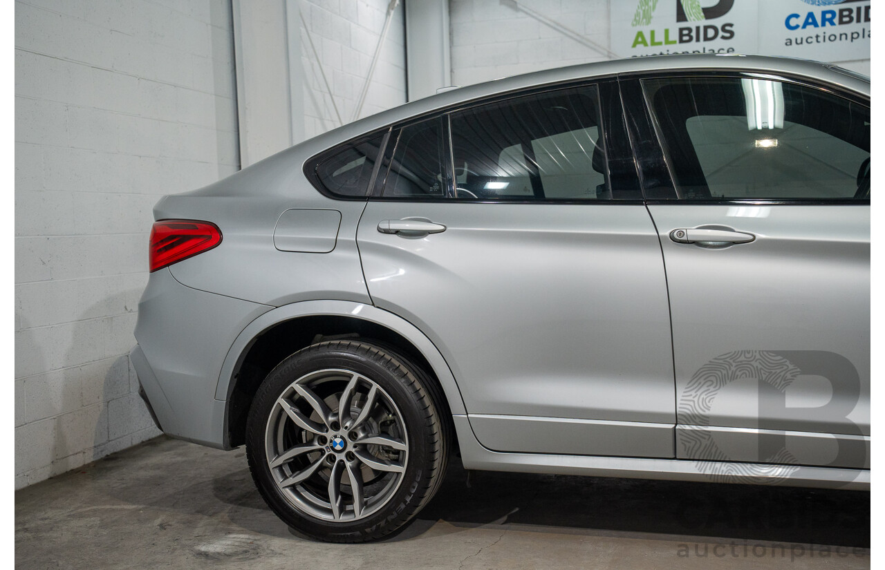 06/2016 Bmw X4 xDRIVE 20i AWD F26 MY16 5D Coupe Glacier Silver Metallic 2.0L