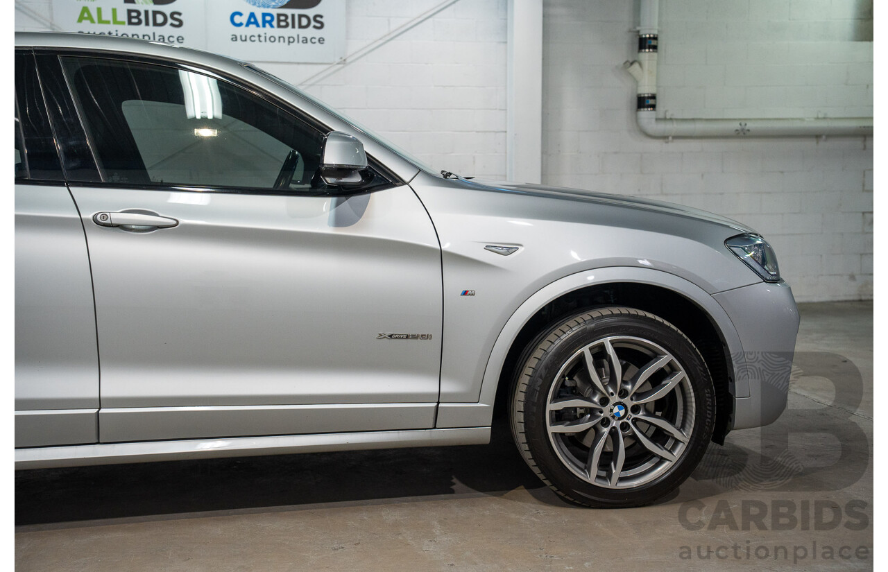 06/2016 Bmw X4 xDRIVE 20i AWD F26 MY16 5D Coupe Glacier Silver Metallic 2.0L