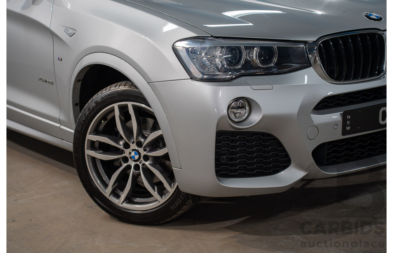 06/2016 Bmw X4 xDRIVE 20i AWD F26 MY16 5D Coupe Glacier Silver Metallic 2.0L