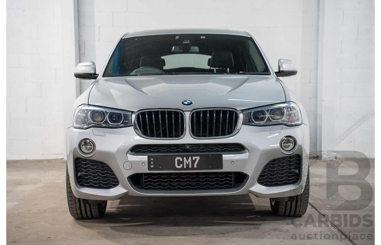 06/2016 Bmw X4 xDRIVE 20i AWD F26 MY16 5D Coupe Glacier Silver Metallic 2.0L