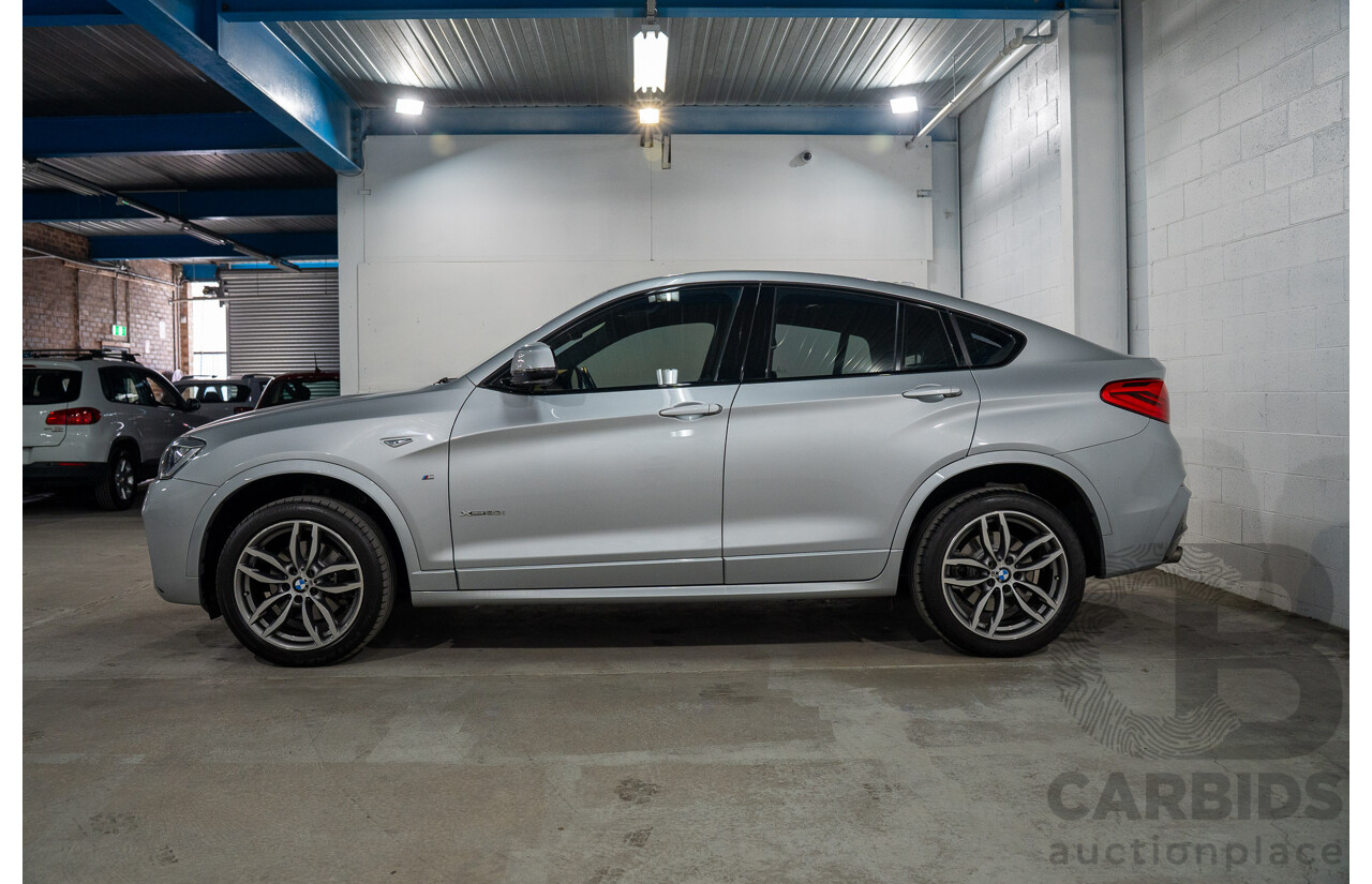 06/2016 Bmw X4 xDRIVE 20i AWD F26 MY16 5D Coupe Glacier Silver Metallic 2.0L