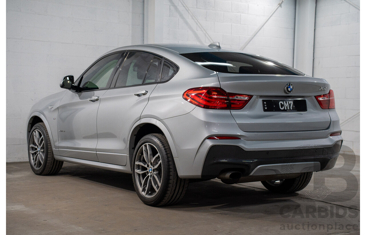 06/2016 Bmw X4 xDRIVE 20i AWD F26 MY16 5D Coupe Glacier Silver Metallic 2.0L