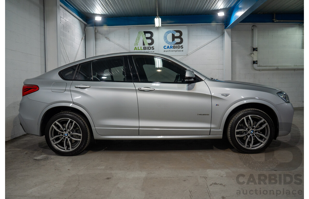 06/2016 Bmw X4 xDRIVE 20i AWD F26 MY16 5D Coupe Glacier Silver Metallic 2.0L