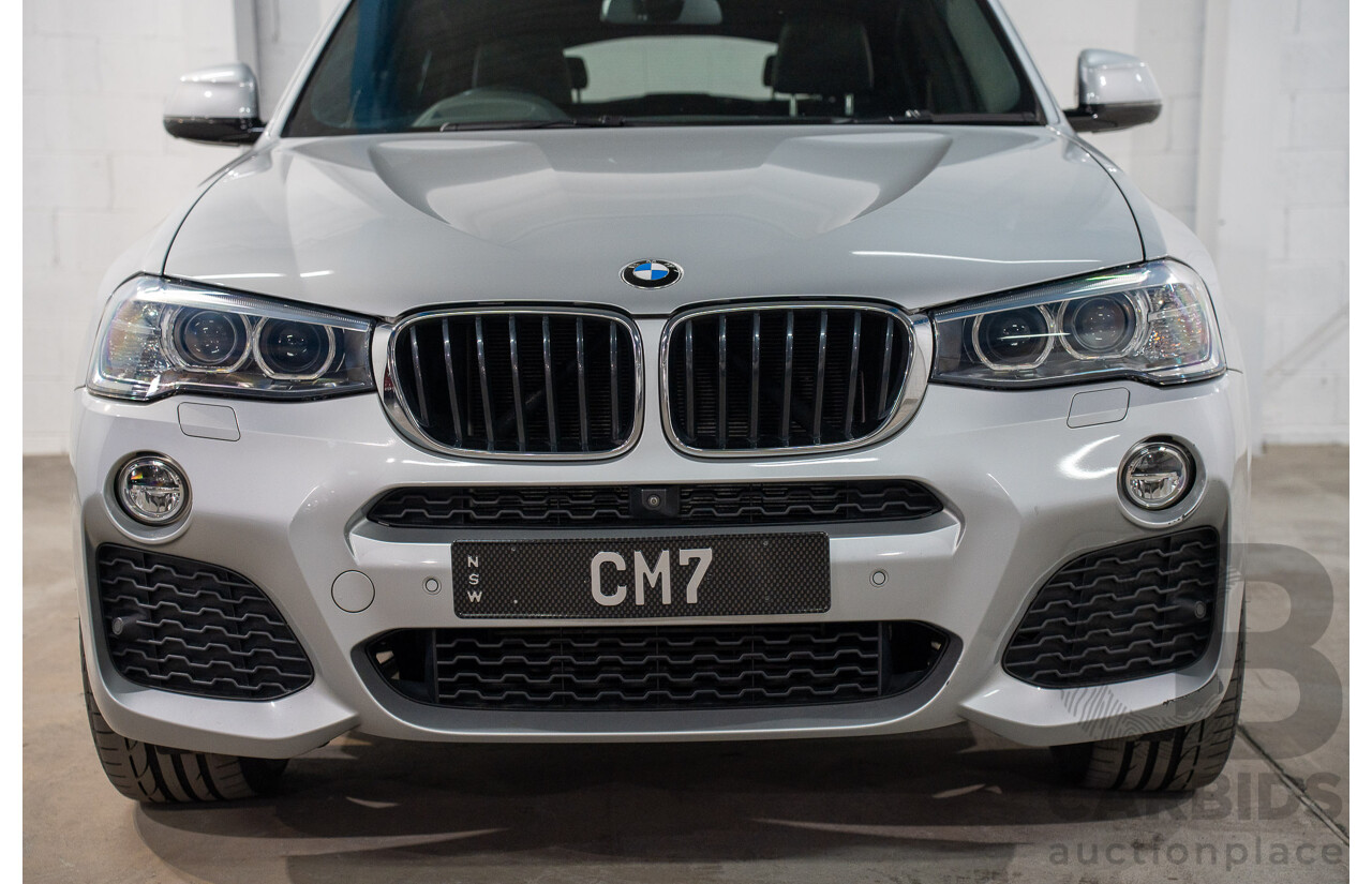 06/2016 Bmw X4 xDRIVE 20i AWD F26 MY16 5D Coupe Glacier Silver Metallic 2.0L