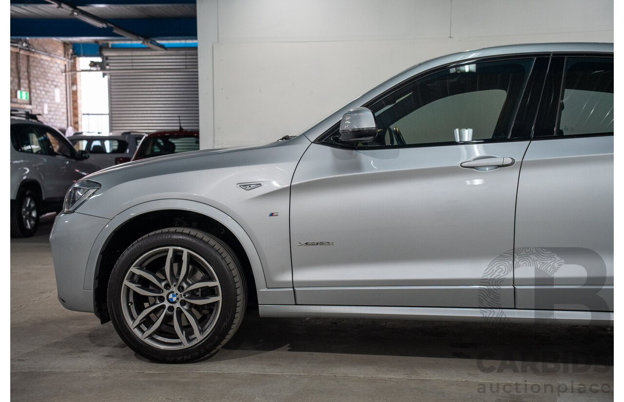 06/2016 Bmw X4 xDRIVE 20i AWD F26 MY16 5D Coupe Glacier Silver Metallic 2.0L