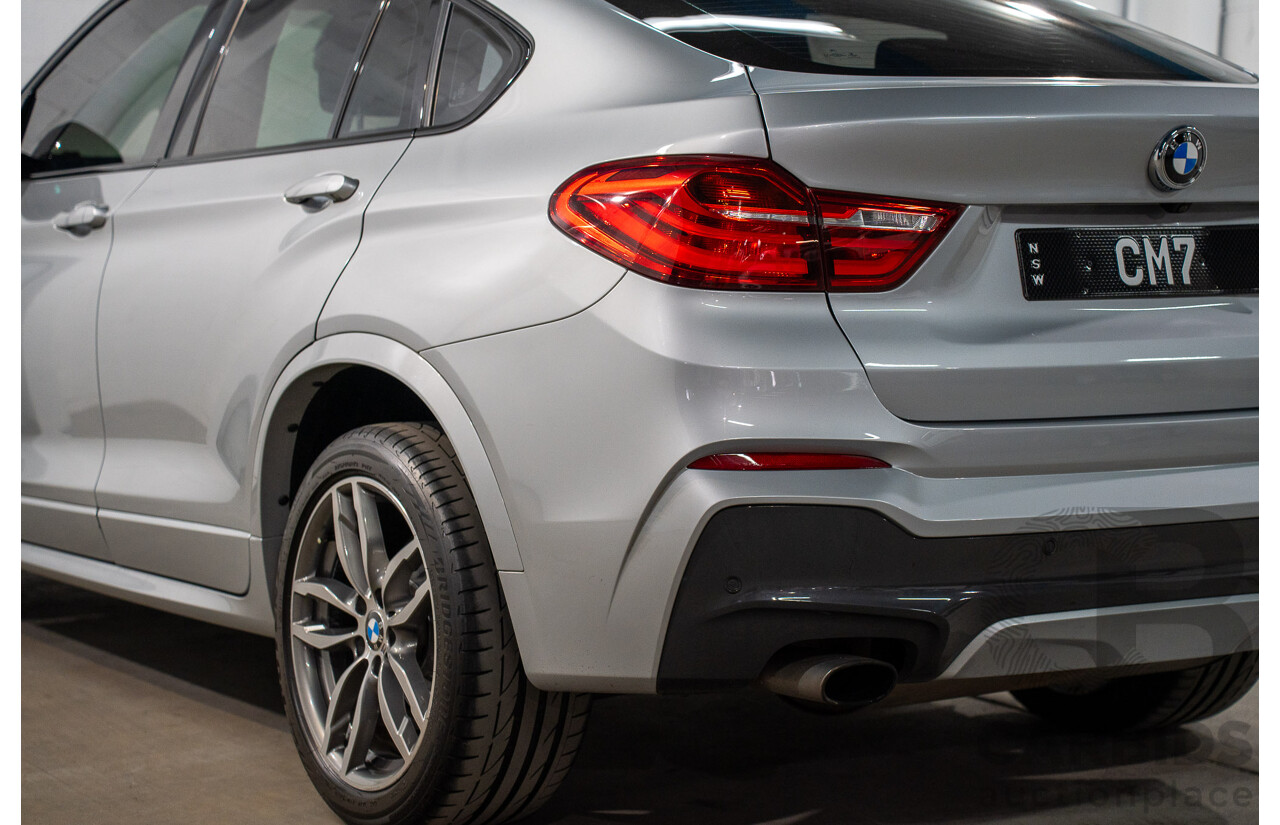 06/2016 Bmw X4 xDRIVE 20i AWD F26 MY16 5D Coupe Glacier Silver Metallic 2.0L