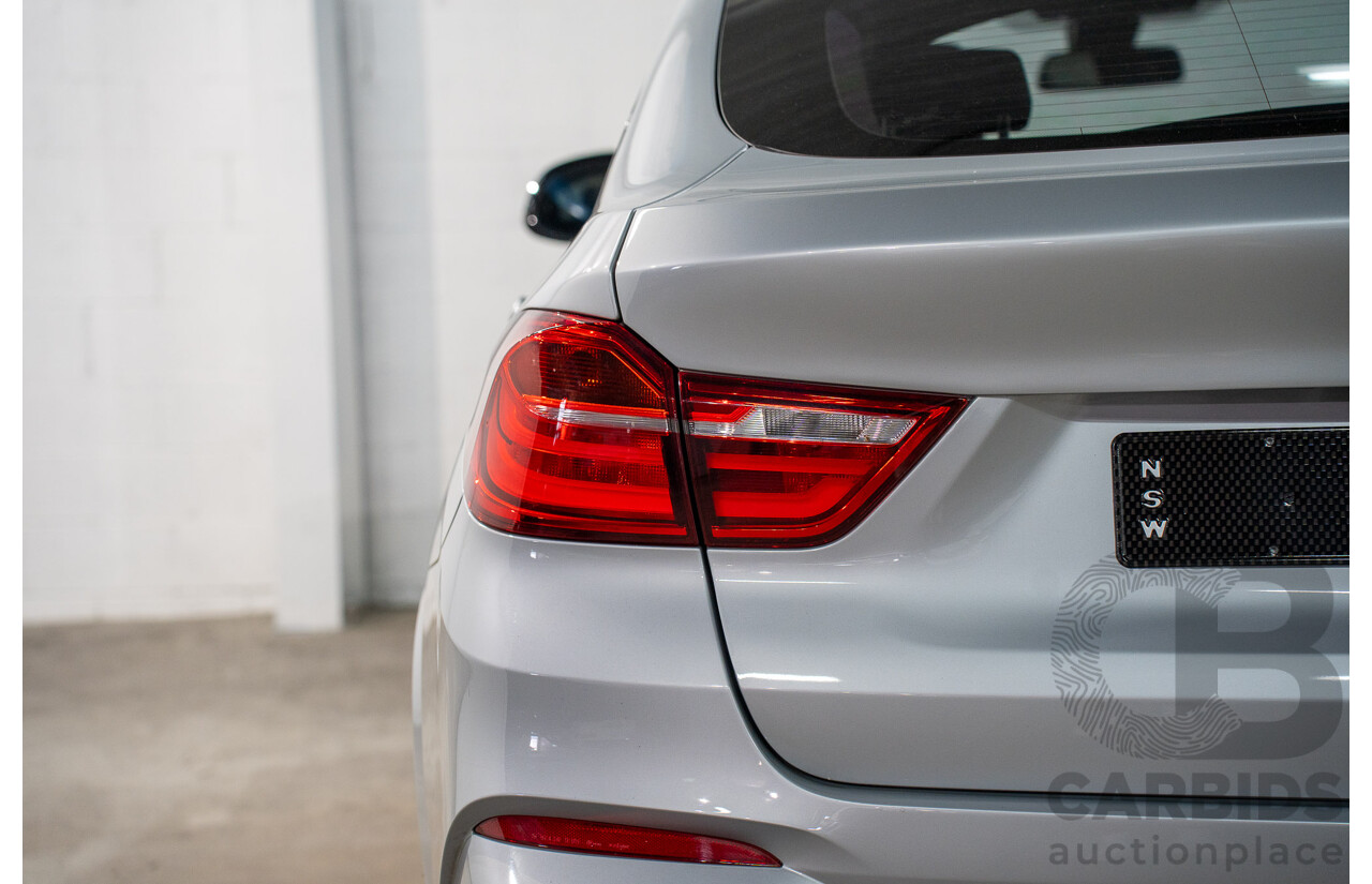 06/2016 Bmw X4 xDRIVE 20i AWD F26 MY16 5D Coupe Glacier Silver Metallic 2.0L
