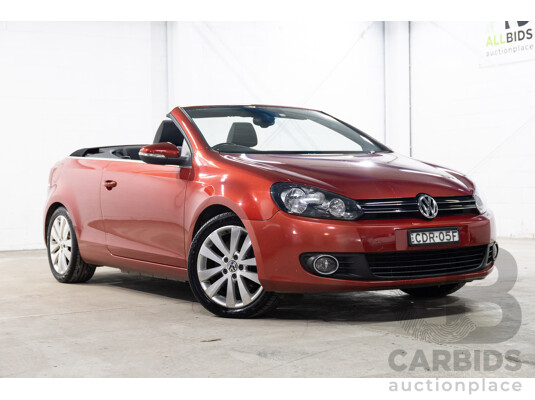 9/2011 Volkswagen Golf 118 TSI 1C 2d Cabriolet Red 1.4L