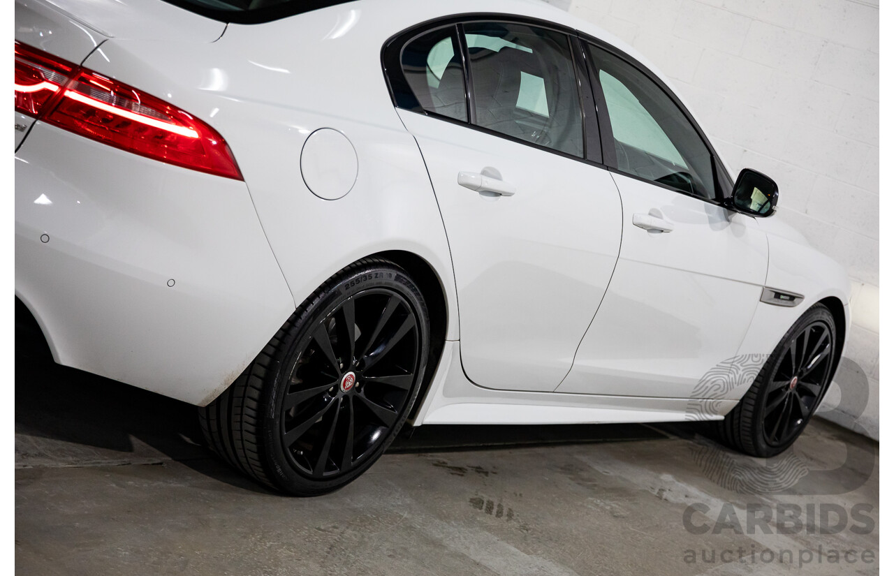 03/2018 Jaguar XE 20d R-SPORT RWD MY18 4D Sedan Polaris White Diesel Turbo 2.0L