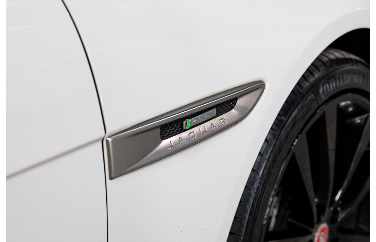 03/2018 Jaguar XE 20d R-SPORT RWD MY18 4D Sedan Polaris White Diesel Turbo 2.0L
