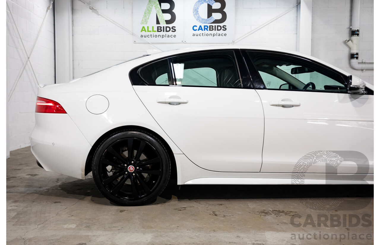 03/2018 Jaguar XE 20d R-SPORT RWD MY18 4D Sedan Polaris White Diesel Turbo 2.0L