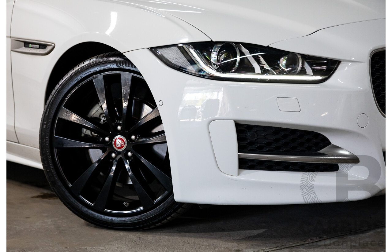 03/2018 Jaguar XE 20d R-SPORT RWD MY18 4D Sedan Polaris White Diesel Turbo 2.0L