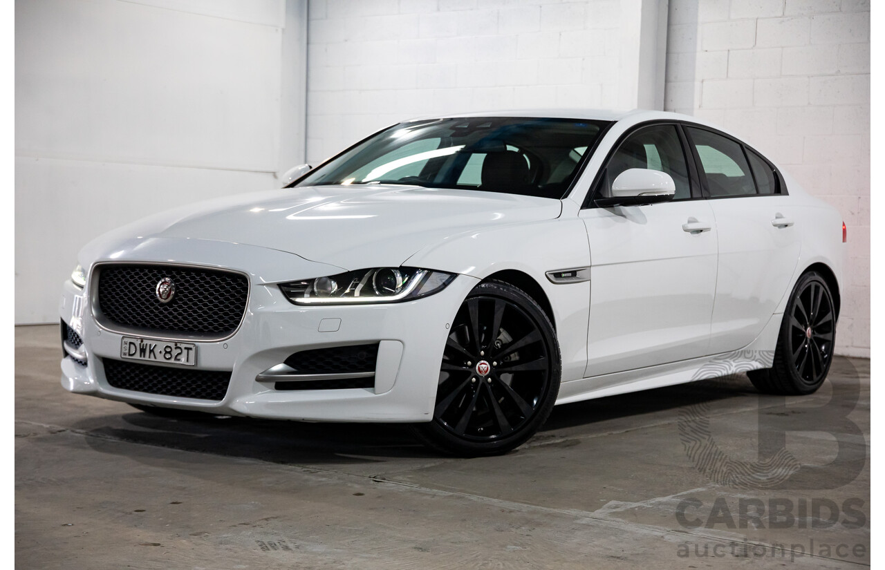 03/2018 Jaguar XE 20d R-SPORT RWD MY18 4D Sedan Polaris White Diesel Turbo 2.0L