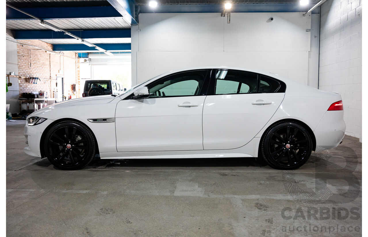 03/2018 Jaguar XE 20d R-SPORT RWD MY18 4D Sedan Polaris White Diesel Turbo 2.0L