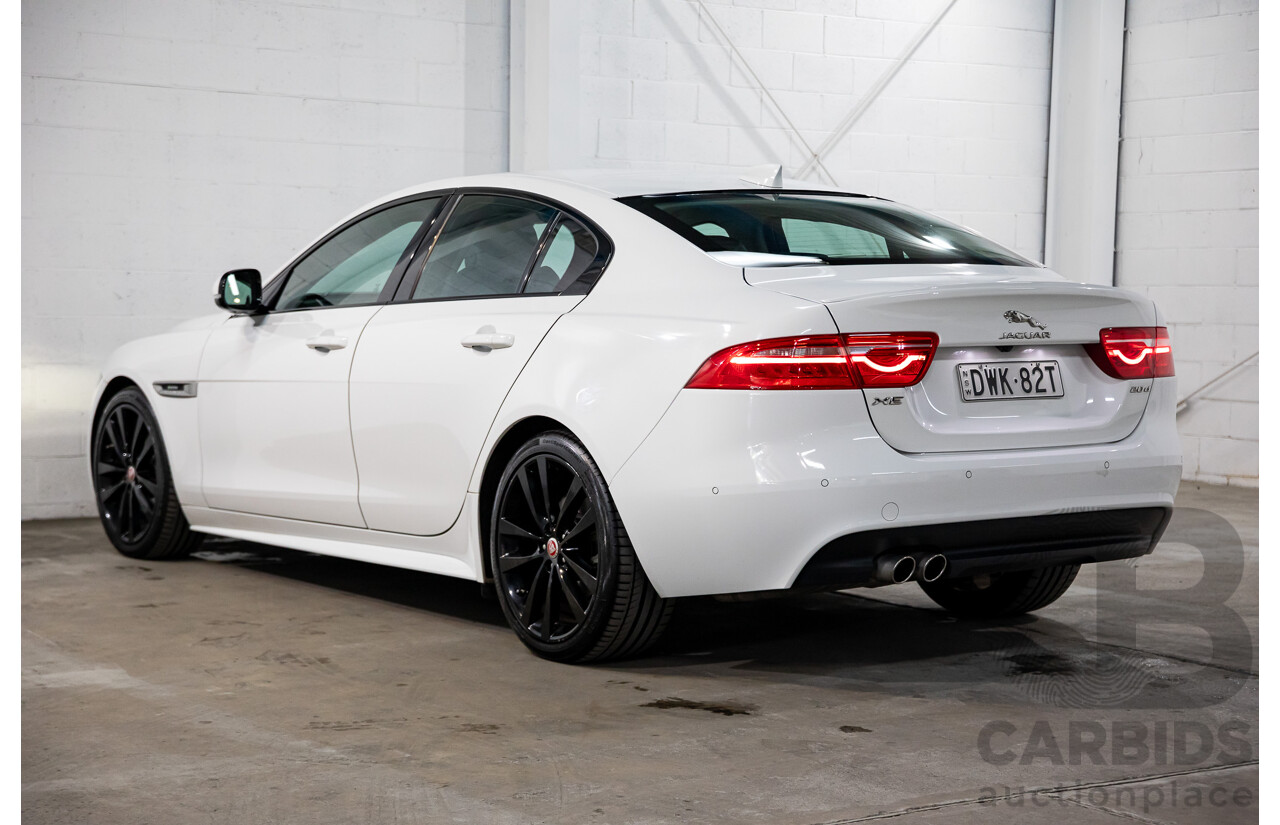 03/2018 Jaguar XE 20d R-SPORT RWD MY18 4D Sedan Polaris White Diesel Turbo 2.0L