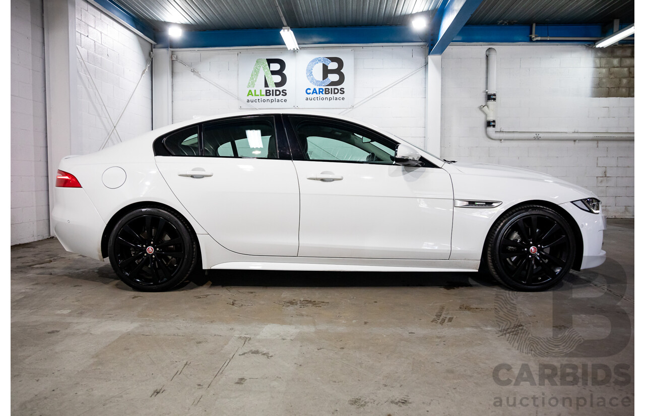 03/2018 Jaguar XE 20d R-SPORT RWD MY18 4D Sedan Polaris White Diesel Turbo 2.0L