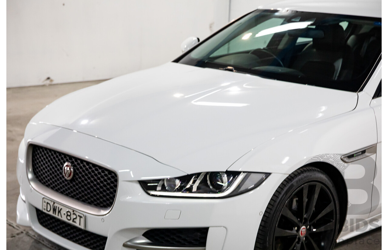 03/2018 Jaguar XE 20d R-SPORT RWD MY18 4D Sedan Polaris White Diesel Turbo 2.0L