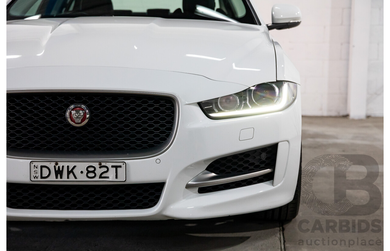 03/2018 Jaguar XE 20d R-SPORT RWD MY18 4D Sedan Polaris White Diesel Turbo 2.0L