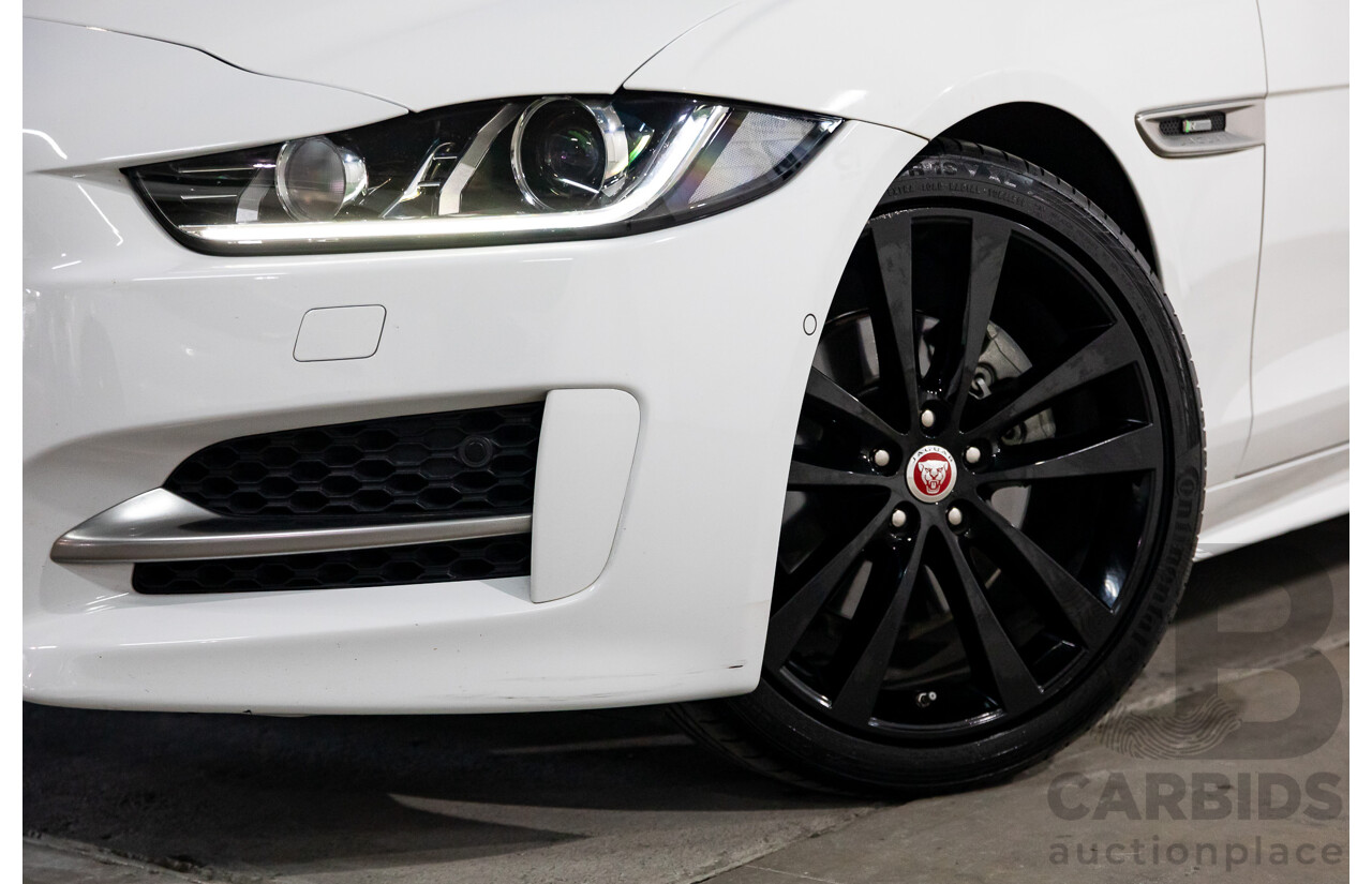 03/2018 Jaguar XE 20d R-SPORT RWD MY18 4D Sedan Polaris White Diesel Turbo 2.0L