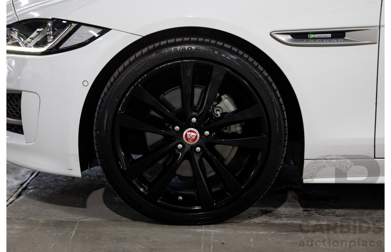 03/2018 Jaguar XE 20d R-SPORT RWD MY18 4D Sedan Polaris White Diesel Turbo 2.0L